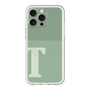 スリムプロテクションプレミアムケース with MagSafe［ オリジナル - initial two tone - T green ］