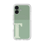 スリムプロテクションプレミアムケース with MagSafe［ オリジナル - initial two tone - T green ］