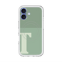 スリムプロテクションプレミアムケース with MagSafe［ オリジナル - initial two tone - T green ］