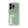 スリムプロテクションプレミアムケース with MagSafe［ オリジナル - initial two tone - T green ］