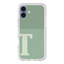 スリムプロテクションプレミアムケース with MagSafe［ オリジナル - initial two tone - T green ］