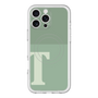 スリムプロテクションプレミアムケース with MagSafe［ オリジナル - initial two tone - T green ］