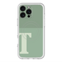 スリムプロテクションプレミアムケース with MagSafe［ オリジナル - initial two tone - T green ］