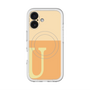 スリムプロテクションプレミアムケース with MagSafe［ オリジナル - initial two tone - U orange ］