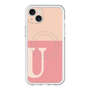 スリムプロテクションプレミアムケース with MagSafe［ オリジナル - initial two tone - U pink ］