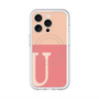 スリムプロテクションプレミアムケース with MagSafe［ オリジナル - initial two tone - U pink ］