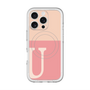 スリムプロテクションプレミアムケース with MagSafe［ オリジナル - initial two tone - U pink ］
