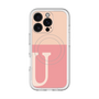 スリムプロテクションプレミアムケース with MagSafe［ オリジナル - initial two tone - U pink ］
