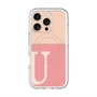 スリムプロテクションプレミアムケース with MagSafe［ オリジナル - initial two tone - U pink ］