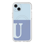 スリムプロテクションプレミアムケース with MagSafe［ オリジナル - initial two tone - U blue ］