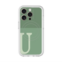 スリムプロテクションプレミアムケース with MagSafe［ オリジナル - initial two tone - U green ］