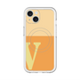 スリムプロテクションプレミアムケース with MagSafe［ オリジナル - initial two tone - V orange ］