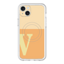 スリムプロテクションプレミアムケース with MagSafe［ オリジナル - initial two tone - V orange ］