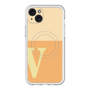 スリムプロテクションプレミアムケース with MagSafe［ オリジナル - initial two tone - V orange ］