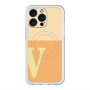 スリムプロテクションプレミアムケース with MagSafe［ オリジナル - initial two tone - V orange ］