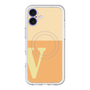 スリムプロテクションプレミアムケース with MagSafe［ オリジナル - initial two tone - V orange ］