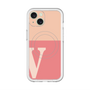スリムプロテクションプレミアムケース with MagSafe［ オリジナル - initial two tone - V pink ］