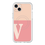 スリムプロテクションプレミアムケース with MagSafe［ オリジナル - initial two tone - V pink ］