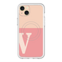 スリムプロテクションプレミアムケース with MagSafe［ オリジナル - initial two tone - V pink ］