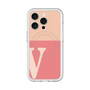 スリムプロテクションプレミアムケース with MagSafe［ オリジナル - initial two tone - V pink ］