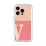 スリムプロテクションプレミアムケース with MagSafe［ オリジナル - initial two tone - V pink ］