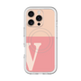 スリムプロテクションプレミアムケース with MagSafe［ オリジナル - initial two tone - V pink ］