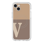 スリムプロテクションプレミアムケース with MagSafe［ オリジナル - initial two tone - V brown ］