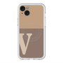 スリムプロテクションプレミアムケース with MagSafe［ オリジナル - initial two tone - V brown ］