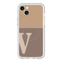 スリムプロテクションプレミアムケース with MagSafe［ オリジナル - initial two tone - V brown ］