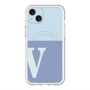 スリムプロテクションプレミアムケース with MagSafe［ オリジナル - initial two tone - V blue ］