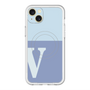 スリムプロテクションプレミアムケース with MagSafe［ オリジナル - initial two tone - V blue ］