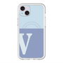 スリムプロテクションプレミアムケース with MagSafe［ オリジナル - initial two tone - V blue ］