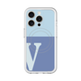 スリムプロテクションプレミアムケース with MagSafe［ オリジナル - initial two tone - V blue ］