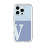 スリムプロテクションプレミアムケース with MagSafe［ オリジナル - initial two tone - V blue ］