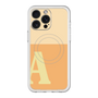 スリムプロテクションプレミアムケース with MagSafe［ オリジナル - initial two tone - A orange ］
