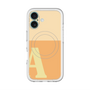 スリムプロテクションプレミアムケース with MagSafe［ オリジナル - initial two tone - A orange ］