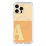 スリムプロテクションプレミアムケース with MagSafe［ オリジナル - initial two tone - A orange ］