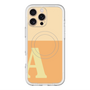 スリムプロテクションプレミアムケース with MagSafe［ オリジナル - initial two tone - A orange ］