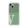 スリムプロテクションプレミアムケース with MagSafe［ オリジナル - initial two tone - V green ］