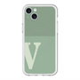 スリムプロテクションプレミアムケース with MagSafe［ オリジナル - initial two tone - V green ］