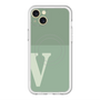 スリムプロテクションプレミアムケース with MagSafe［ オリジナル - initial two tone - V green ］