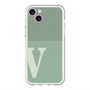 スリムプロテクションプレミアムケース with MagSafe［ オリジナル - initial two tone - V green ］