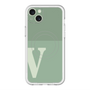 スリムプロテクションプレミアムケース with MagSafe［ オリジナル - initial two tone - V green ］