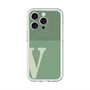 スリムプロテクションプレミアムケース with MagSafe［ オリジナル - initial two tone - V green ］