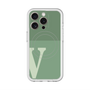 スリムプロテクションプレミアムケース with MagSafe［ オリジナル - initial two tone - V green ］