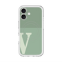 スリムプロテクションプレミアムケース with MagSafe［ オリジナル - initial two tone - V green ］