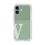 スリムプロテクションプレミアムケース with MagSafe［ オリジナル - initial two tone - V green ］