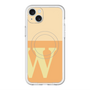 スリムプロテクションプレミアムケース with MagSafe［ オリジナル - initial two tone - W orange ］