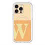 スリムプロテクションプレミアムケース with MagSafe［ オリジナル - initial two tone - W orange ］