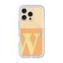 スリムプロテクションプレミアムケース with MagSafe［ オリジナル - initial two tone - W orange ］